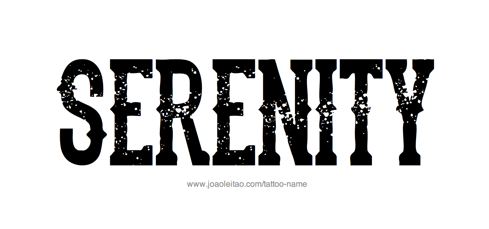 serenity-name-tattoo-designs